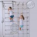 Шведская стенка Rokids с рукоходом и сеткой в комплекте веревочная лестница