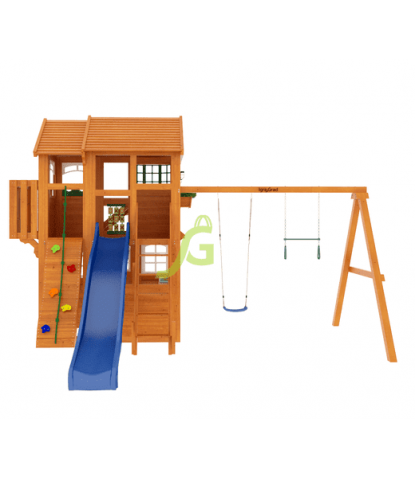 Детская игровая площадка IgraGrad Клубный домик Макси с трубой Luxe