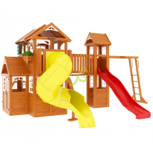 Детская игровая площадка IgraGrad Клубный домик Макси с трубой Luxe